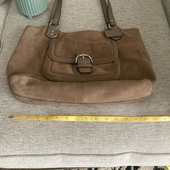 Suede Coach Purse - Picture 4 of 11